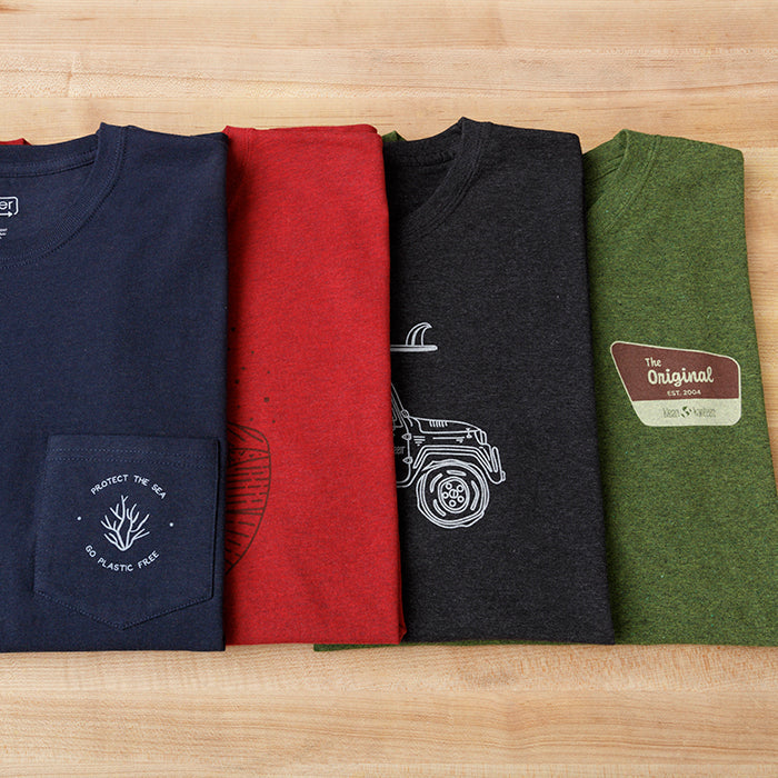 public-lands-t-shirt-u9 klean_shirt_all_designs_outlayed_lifestyle.jpg